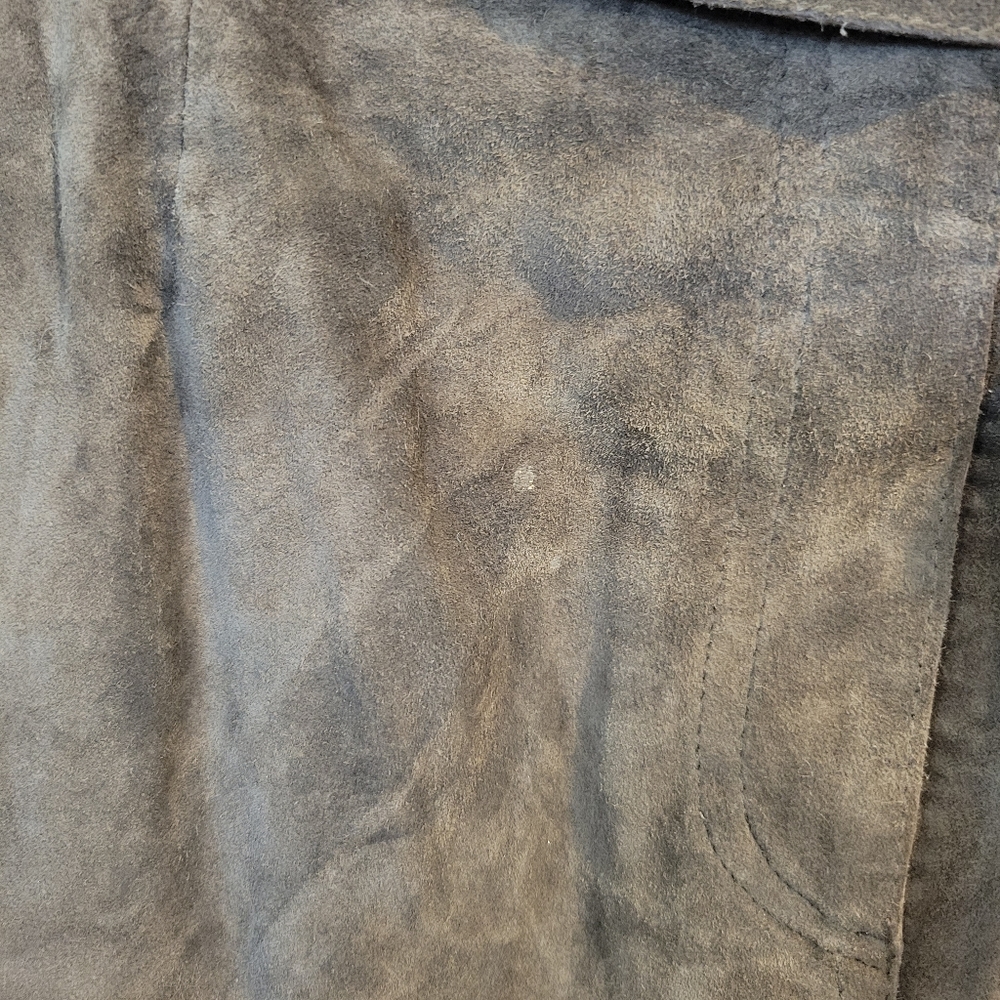 Margaret Godfrey | Suede Leather A Line Midi Skirt Brown - Picture 5 of 10